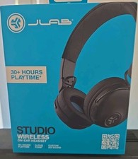 JLab Audio JBuddies Studio Wireless On Ear Headphones Black NEW SEALED