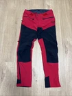 Norrona Fjora Flex1 Women's Red Hiking Trekking Mountain Bike Pants Size M