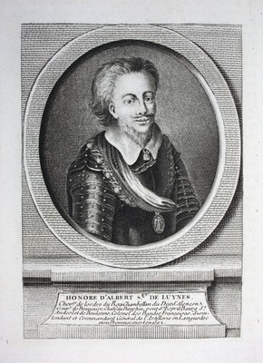 Charles Albert Duc Luynes Saint-Esprit Amboise Tuileries Kupferstich Portrait