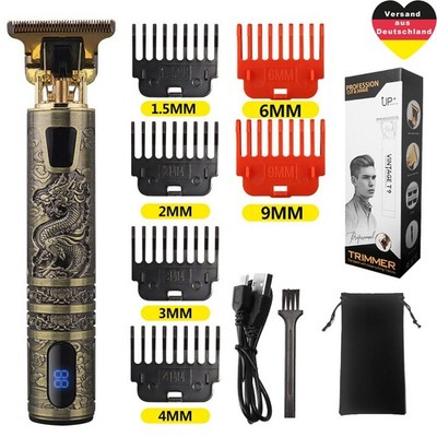 Clipper Haarschneidemaschine Haartrimmer für Männer Barttrimmer mit 6 Aufsätzen