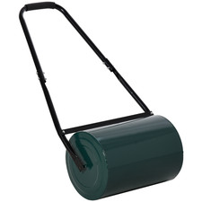 Lawn Roller Deep Green 30cm Metal Garden Roller 102x50x30cm HeavyDuty Durability