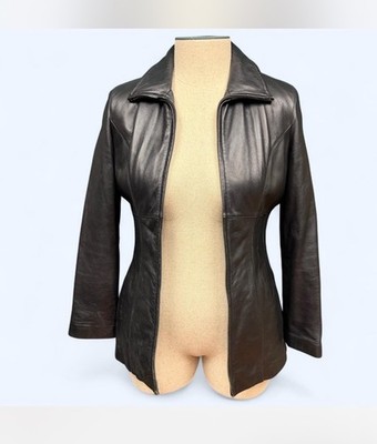 Thinsulate Wilsons Women's Leather Jacket Pele Studios Size Large Burgundy Red