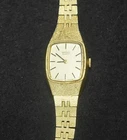 Vintage SEIKO 1400-7399 Gold Tone Quartz Women's Watch Size 5 3/4"  341J