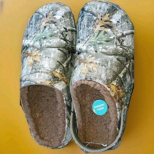 Scarpa pantofole zoccoli bordo Realtree da donna mimetica robusta Shark Memory taglia 9 - Foto 1 di 4