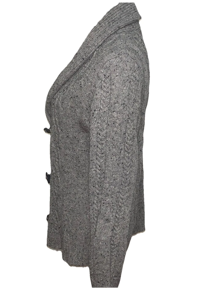 Cárdigan suéter Coldwater Creek para mujer talla grande 14 frente abierto mezcla de lana Foto 2 de 4