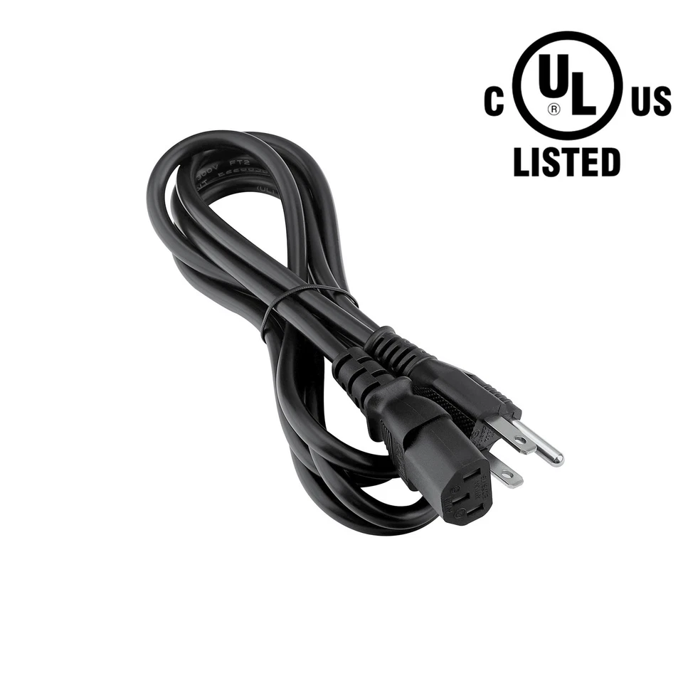 UL 6ft AC Power Cord Cable Lead for Coolmusic DM80 DM-80 Electric Drum AMP - Image 3 of 3