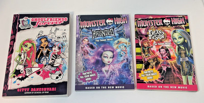 Monster High Book Lot 3 Level 2 Readers Passport to Reading Scholastic Kids Book