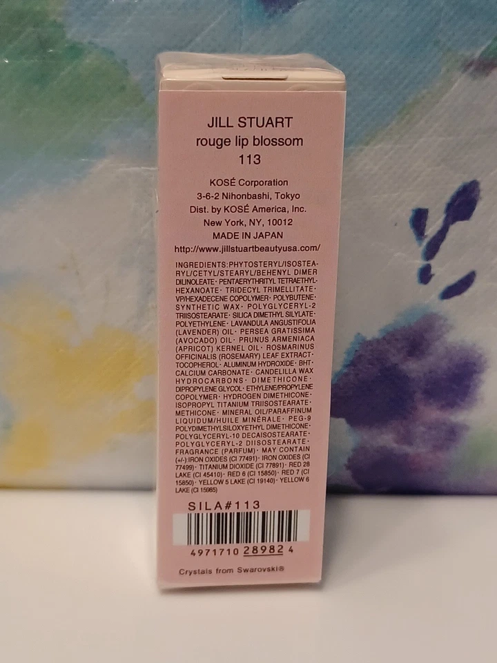 Lápiz labial Jill Stuart Rouge Lip Blossom en naranja Charlotte. Tamaño completo, 3,6 g.  Foto 3 de 4