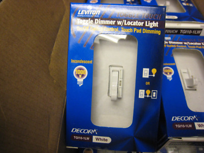 Leviton TGI10-1LW Toggle Touch WHITE  Dimmer 1000w free shipping