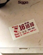 1/32 Eldon Revell slot car CHEVY CORVETTE Waterslide DECALS 16