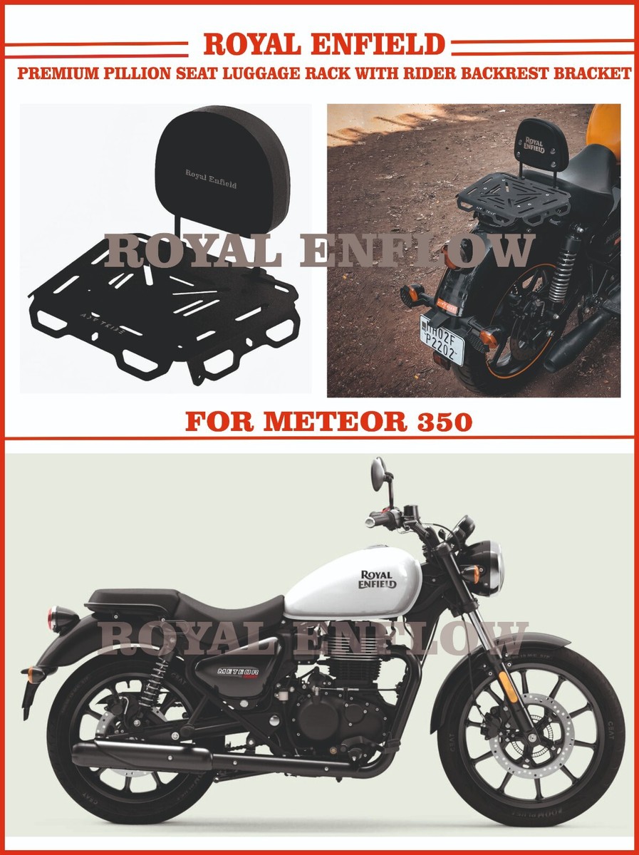 Royal Enfield Premium Pillion Seat Luggage Rack With Backrest For