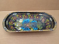 Antique Dough Bowl Trencher Painted Folk Art Pennsylvania Dutch Estate Find!!!