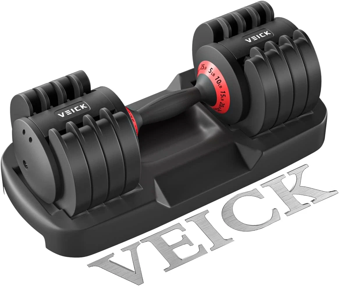 Adjustable Dumbbell Set, 5 in 1 Free Dumbbell for Men and Women, Black Dumbbell