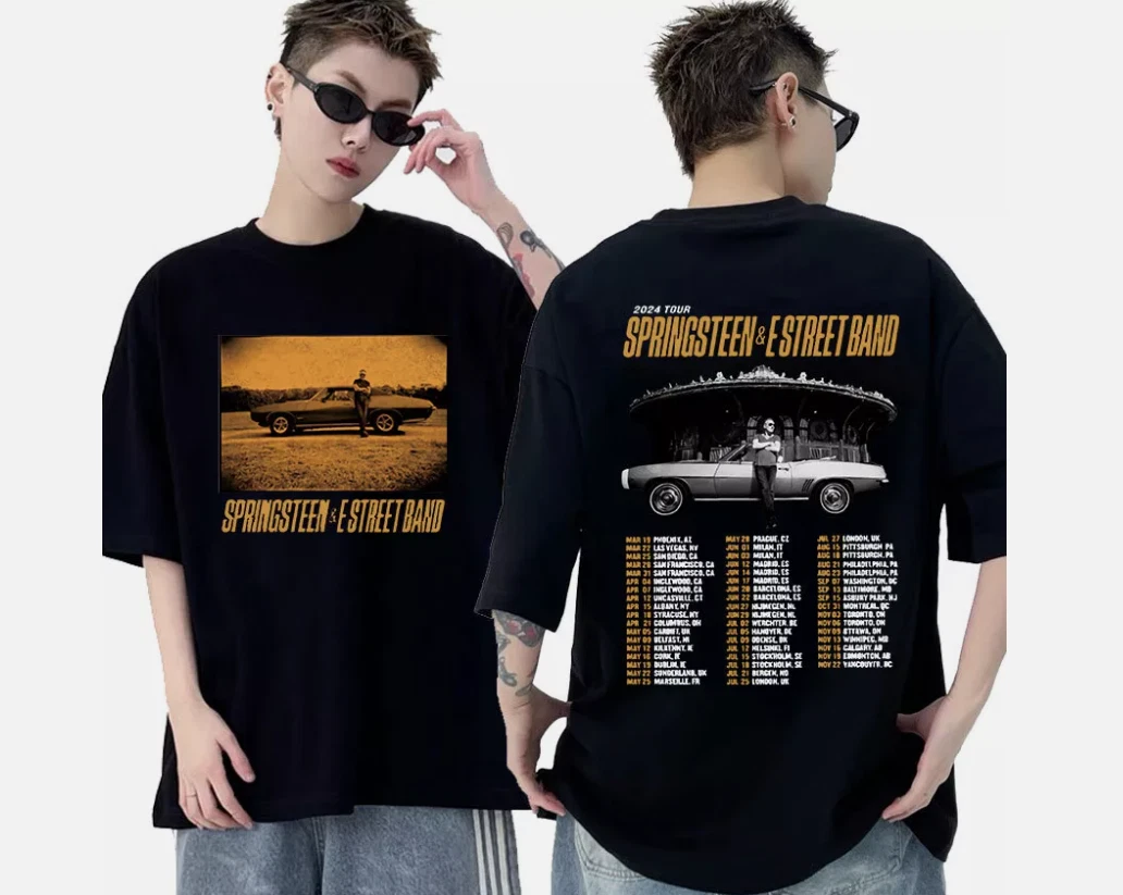 Bruce Springsteen and E Street 2024 Rock Band Tour T-Shirt