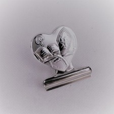 26940 Bomboniere Segnalibro Clip Pinza Fermacarte Portafoto Cuore per Cresima