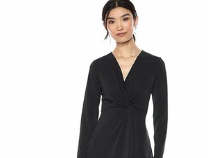 Lark /& Ro Womens Long Sleeve Mockneck Rib Knit Dress Brand