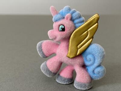 Lissy Magic Ponys PINKY goldene Flügel, bespielter Zustand, ca.5 cm beflockt