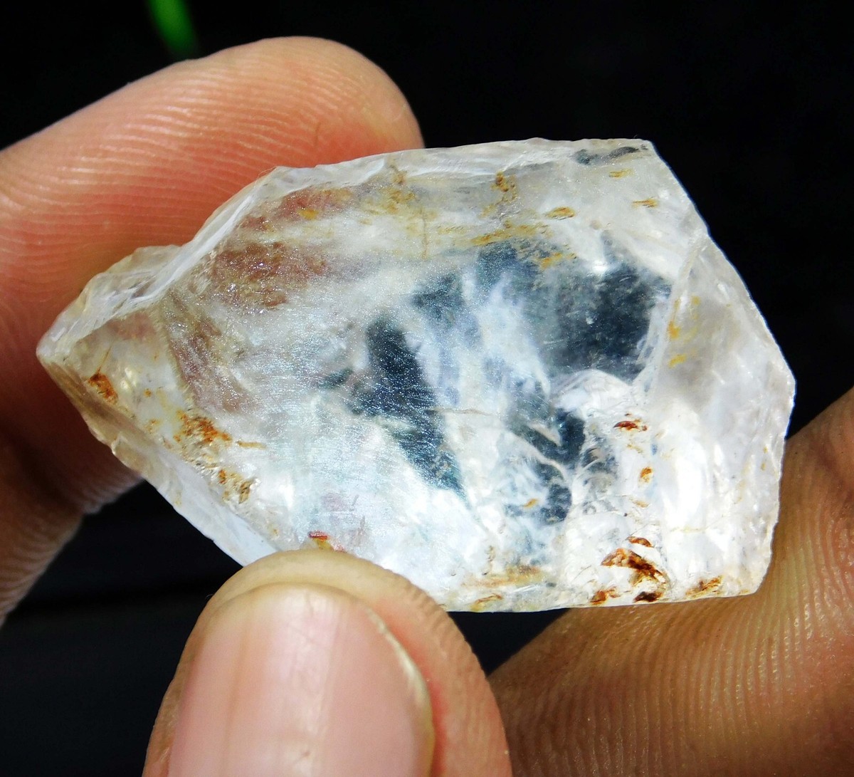 天然石　ツートーンラピス　527g ⑩ 47.85 CT White Topaz Crystal Rough Rock Specimen Natural