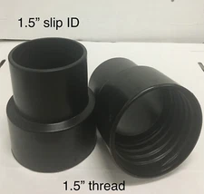 Hose Cuffs / Fittings / Ends / Connectors / Swivels- 1.5” Slip - 1.5” ID Hose