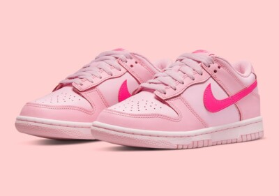 Kid's Size 5y / Women's Size 6.5 Nike Dunk Low (GS) Triple