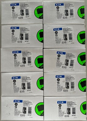 #ad 10 PCS Eaton BRP115DF 15A Dual Function Breaker $489.99