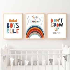 rainbow artwork for nursery
