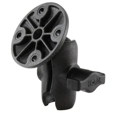 RAM Mount Plastic Short Open Socket Arm System with Round Base and 1 inch Ball