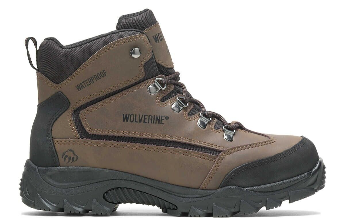 SALE!! Wolverine Men's Spencer Waterproof Hiking Boot - Brown/Black, Medium