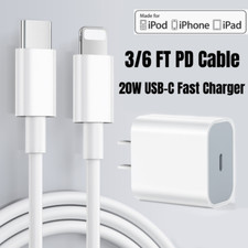 Wholesale 20W Fast Charger Adapter USB-C PD Cable For iPad iPhone 14 13 12 11 XR
