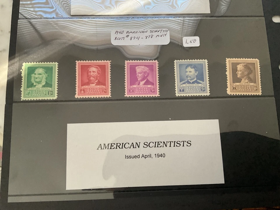 US SCOTT # 869-873 American Educators, Scientists, Authors And  Poets - Image 4 of 4