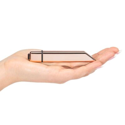 Rocks Off Bamboo 10 Function Clit Nipple Bullet Vibrator Rose Gold