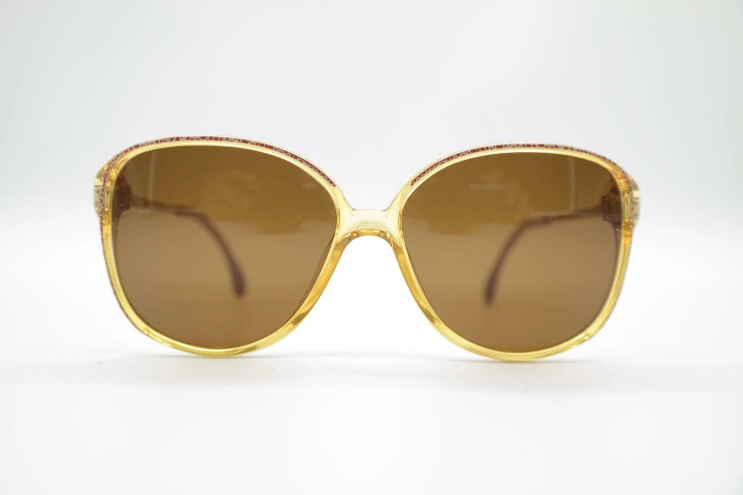 Vintage Zeiss K 3195 2420 Brown Beige Oval Sunglasses Glasses NOS