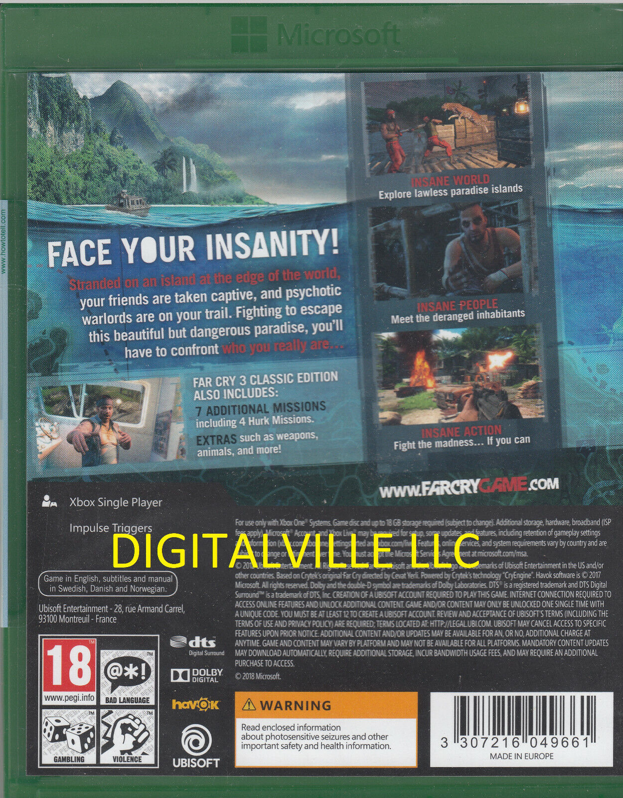  Far Cry 3 Classic Edition Xbox One - Xbox One : Video Games