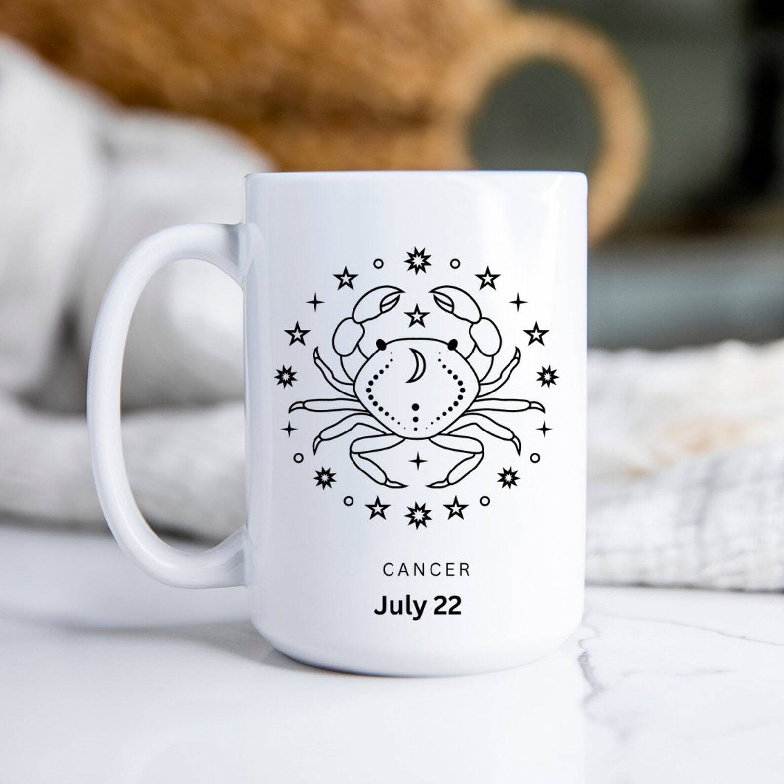Custom Cancer Zodiac Mug Personalized Astrology Gift