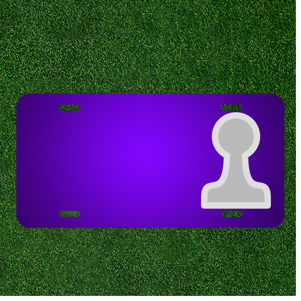 Custom Personalized License Plate With Add Names To Chess Figure Game Play