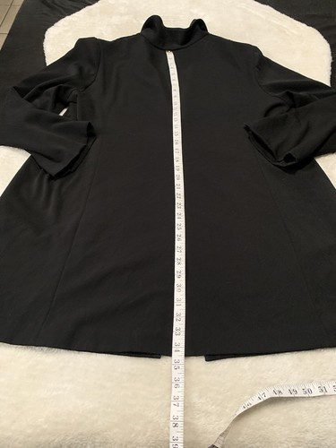 MM Lafleur Damen Schwarz Jardigan Blazer 1 Knopf Größe +3 Jacke - Bild 8 von 8