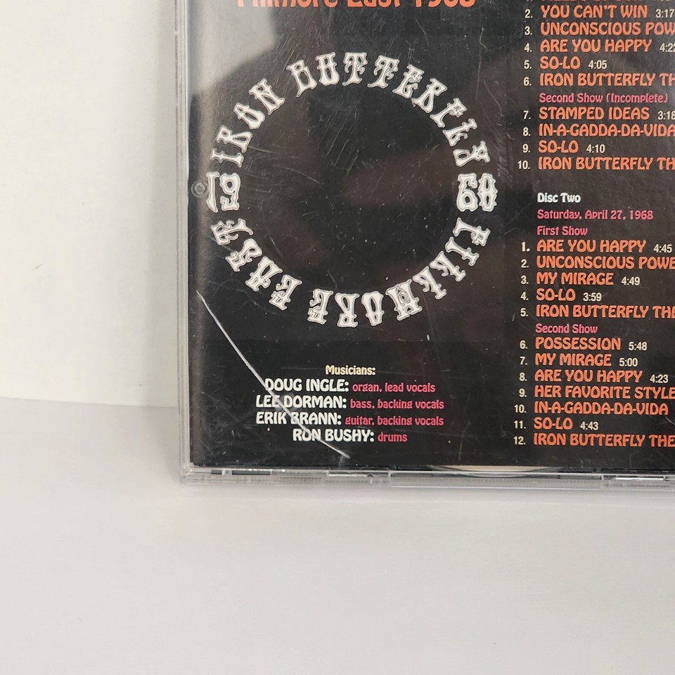 Iron Butterfly Fillmore East 1968 [Used Very Good CD] 664140674523 eBay