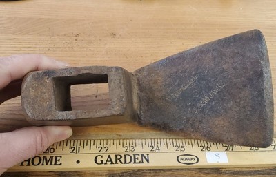 B & M R.R. Woodings Verona 8'' Adze Head Boston Maine Railroad