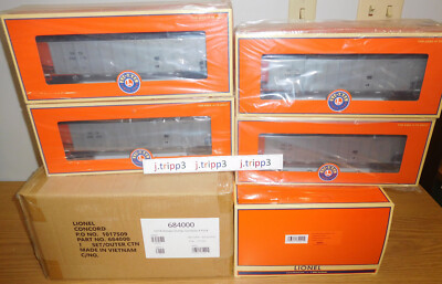 LIONEL 84000 DETROIT EDISON ROTARY COAL BATHTUB GONDOLA CAR 4 PACK O SCALE TRAIN