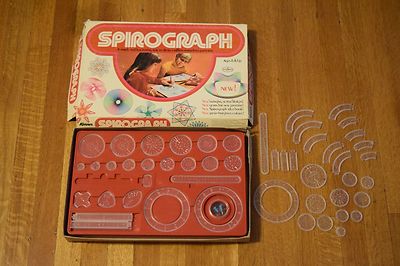 Vintage Kenner 1972 Spirograph Plus Extra Pieces Drawing Classic Toy
