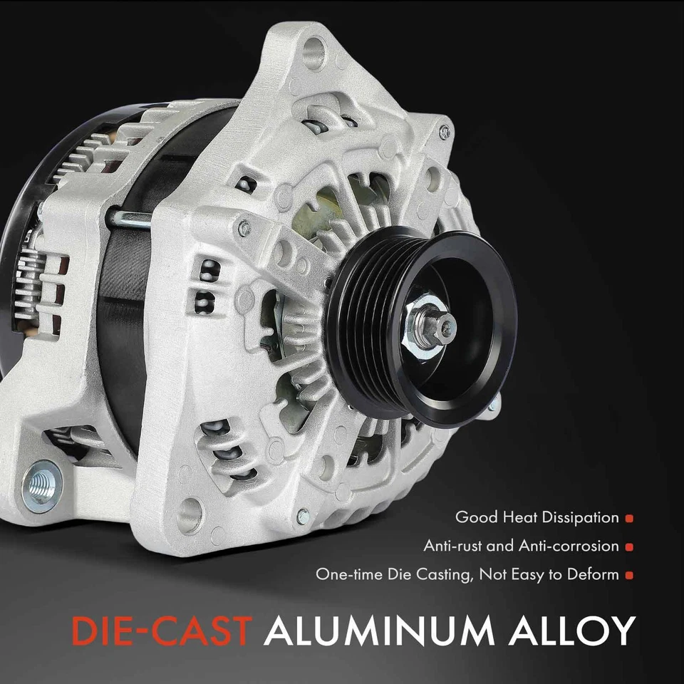 Nuevo Alternador para Nissan 240SX 1995 1996-1998 80 Amp 12 Voltios CW Polea 4 Ranuras Foto 4 de 4