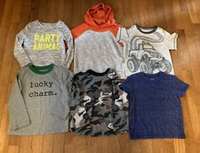 Lot Of 6 Toddler Boy  s T-Shirts Garanimals Old Navy Okie Dokie Health Tex 3T GUC