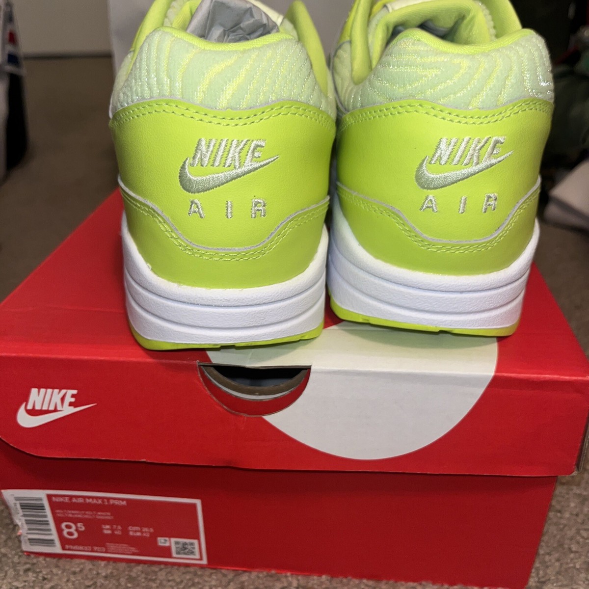 Nike Air Max 1 PRM Topography Volt Brand New In Box Men's