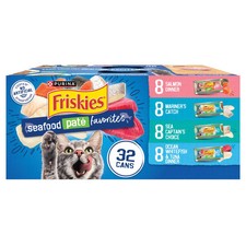 32 Pack Seafood Wet Cat Food Pate 55 oz Cans 0.33 per gallon
