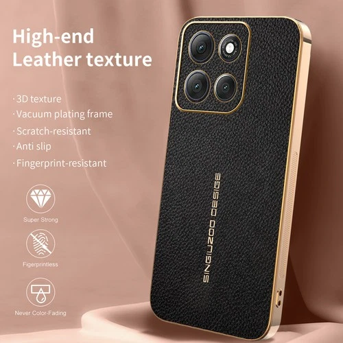 For Motorola Edge 70 Fusion, Luxury Litchi Texture PU Leather Hybrid Case Cover