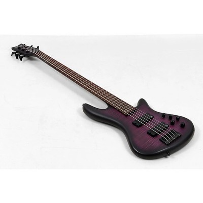 Schecter LE Stiletto Studio5 5String Bass Transparent Purple Burst 19788185 OB