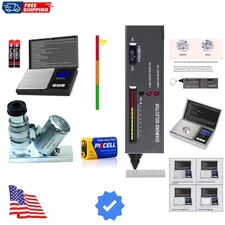 Jewelry Diamond Tester,200g/0.01g Mini Jewelry Scale,60X Mini LED Magnifying ...