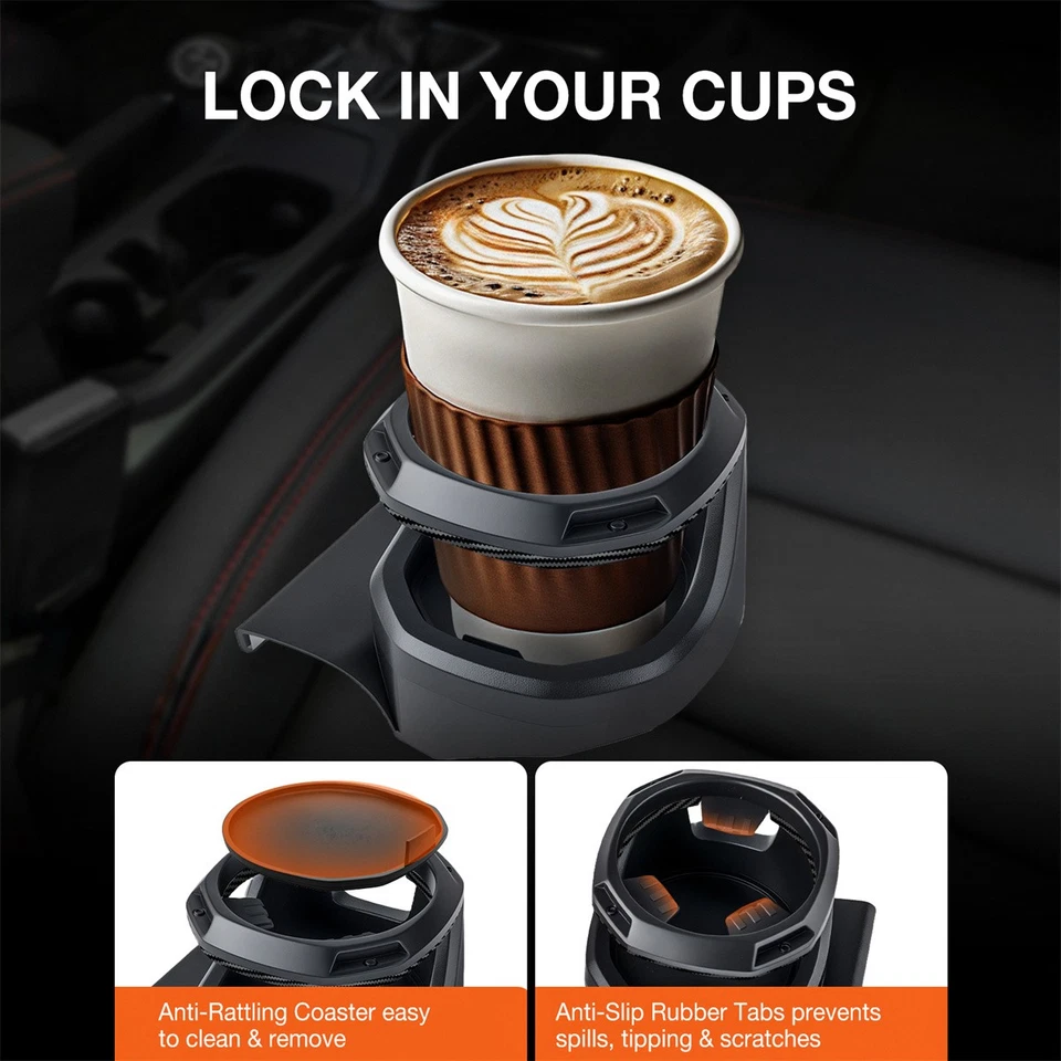 Portavasos de puerta lateral del conductor de auto 2 piezas para Dodge Ram 1500 2500 3500 2019-2024 EE. UU. Foto 4 de 4