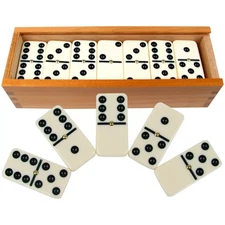 Bene Casa  Double Six  Hand Crafted dominoes set of 28