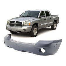 Primed Front Bumper Cover For 2005-2007 Dodge Dakota Pickup Truck W Fog